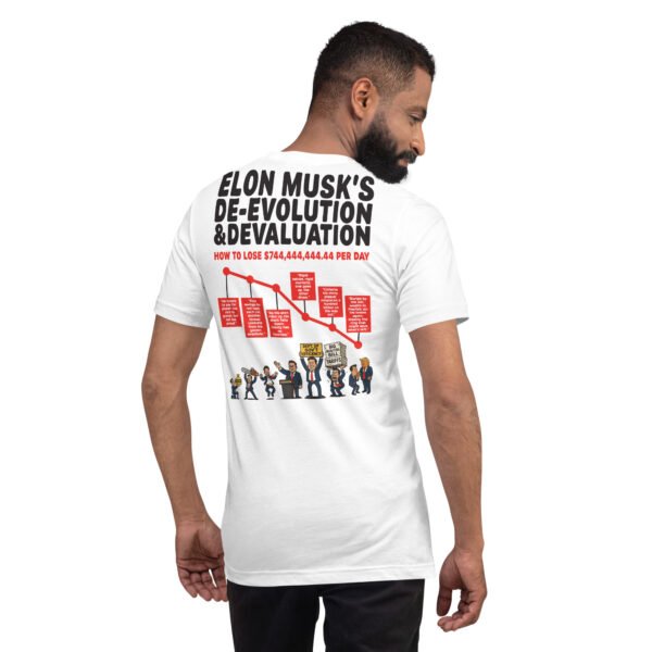 How to Lose $744,444,444.44 Per Day — De-Evolution & Devaluation of Elon Musk | DiKT8R Limited Edition Premium Tee